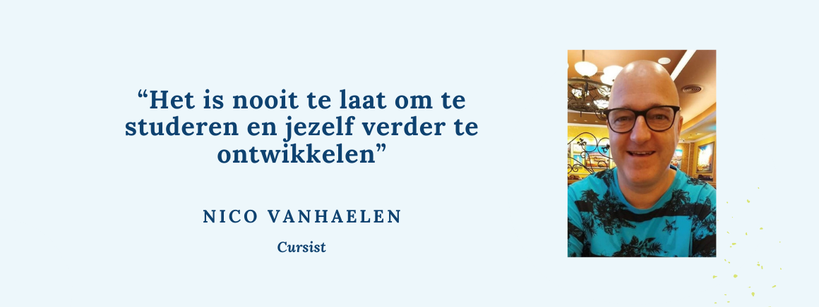 Laudius cursist Nico Vanhaelen